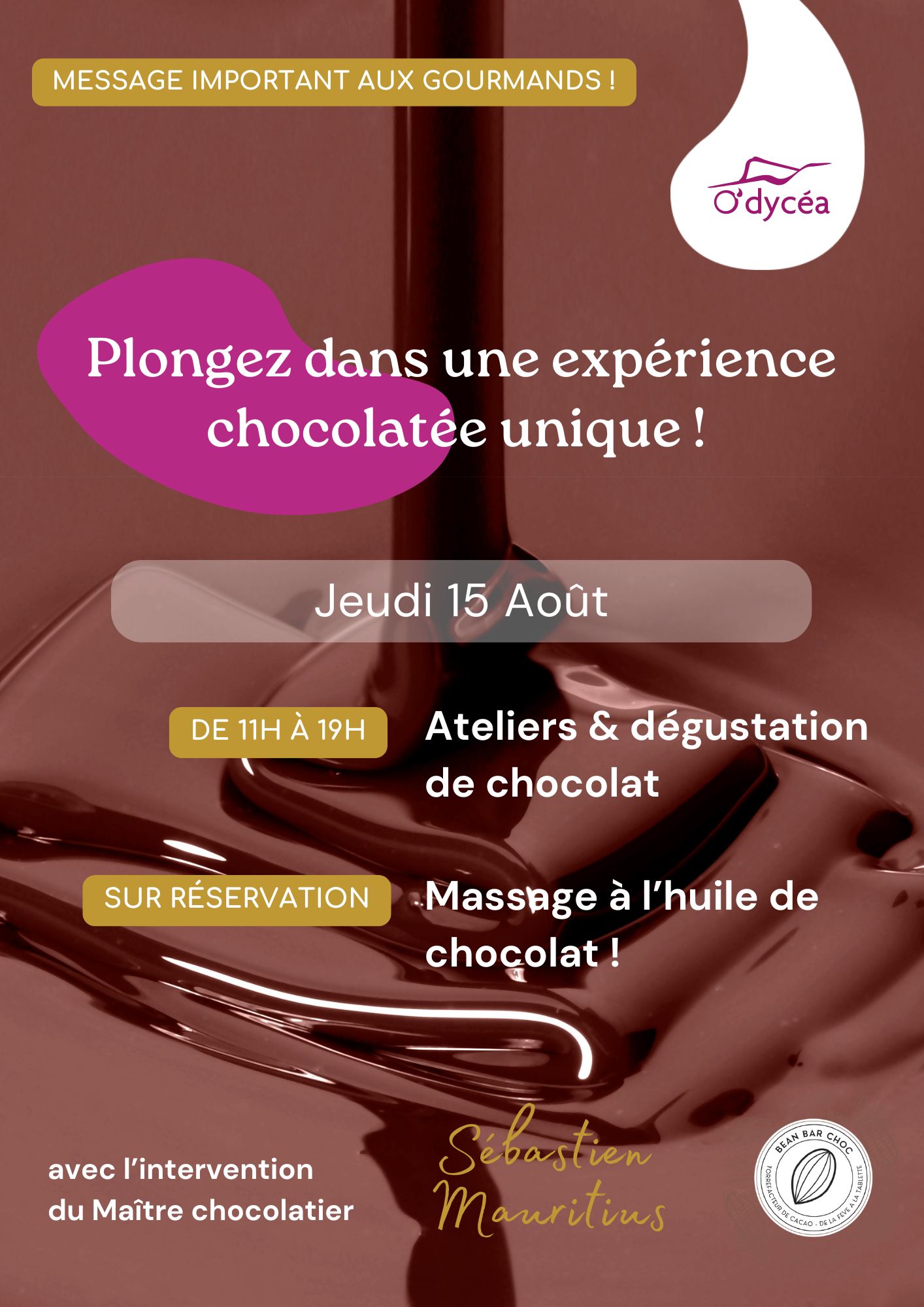 ouvert le 15 aout